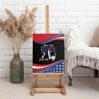Funny Ice Cream 1776 Drip Personalized Canvas Wall Art American Flag 4th Of July