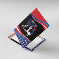 Funny Ice Cream 1776 Drip Personalized Canvas Wall Art American Flag 4th Of July