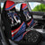 Funny Ice Cream 1776 Drip Personalized Car Seat Cover American Flag 4th Of July