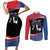 Funny Ice Cream 1776 Drip Personalized Couples Matching Short Sleeve Bodycon Dress and Long Sleeve Button Shirt American Flag 4th Of July