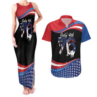 Funny Ice Cream 1776 Drip Personalized Couples Matching Tank Maxi Dress and Hawaiian Shirt American Flag 4th Of July