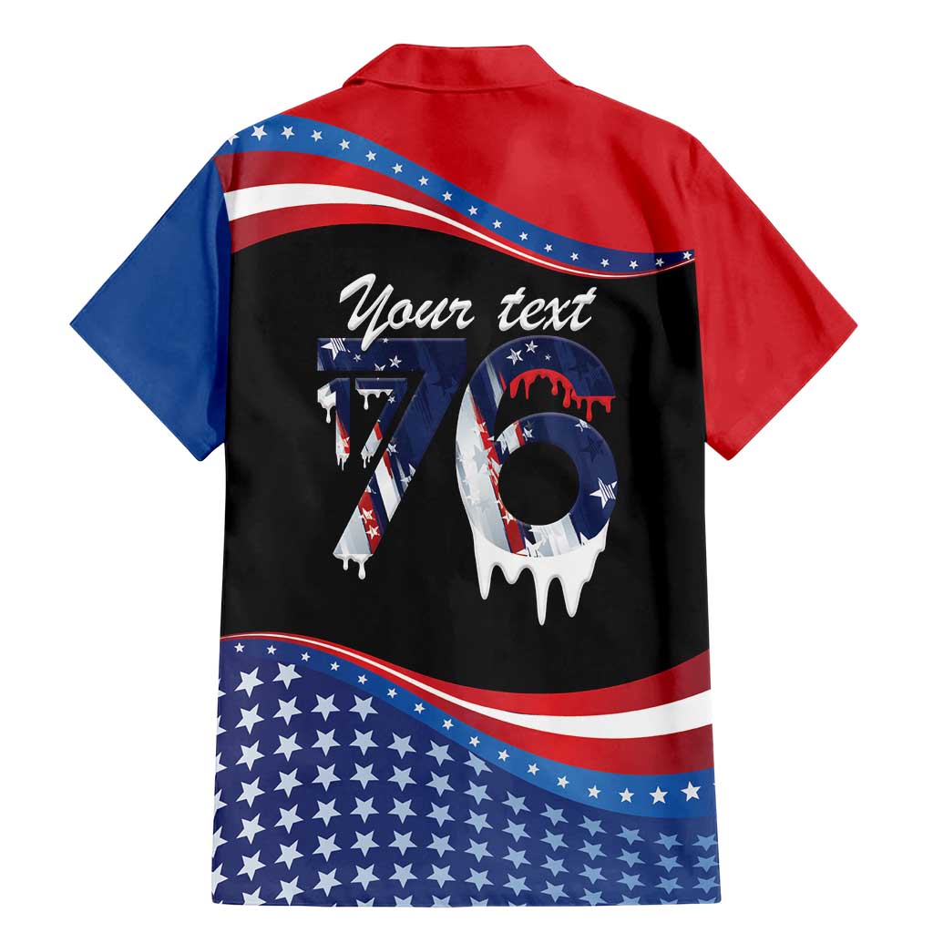 Funny Ice Cream 1776 Drip Personalized Family Matching Mermaid Dress and Hawaiian Shirt American Flag 4th Of July