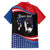 Funny Ice Cream 1776 Drip Personalized Family Matching Off Shoulder Short Dress and Hawaiian Shirt American Flag 4th Of July
