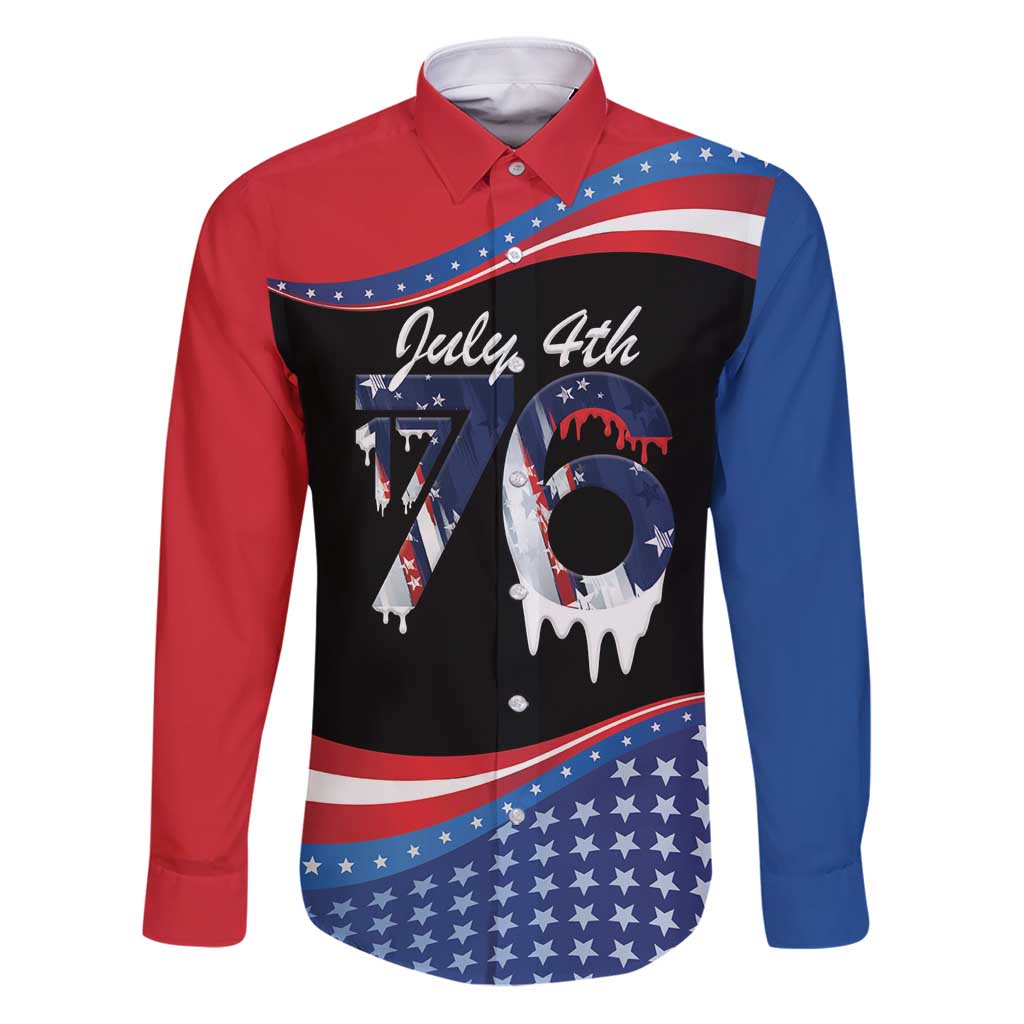 Funny Ice Cream 1776 Drip Personalized Family Matching Puletasi and Hawaiian Shirt American Flag 4th Of July