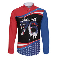 Funny Ice Cream 1776 Drip Personalized Family Matching Short Sleeve Bodycon Dress and Hawaiian Shirt American Flag 4th Of July