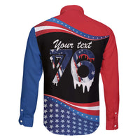 Funny Ice Cream 1776 Drip Personalized Family Matching Short Sleeve Bodycon Dress and Hawaiian Shirt American Flag 4th Of July