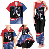 Funny Ice Cream 1776 Drip Personalized Family Matching Tank Maxi Dress and Hawaiian Shirt American Flag 4th Of July