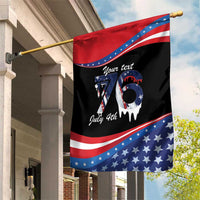 Funny Ice Cream 1776 Drip Personalized Garden Flag American Flag 4th Of July