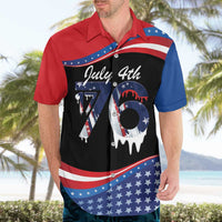 Funny Ice Cream 1776 Drip Personalized Hawaiian Shirt American Flag 4th Of July