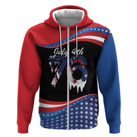 Funny Ice Cream 1776 Drip Personalized Hoodie American Flag 4th Of July