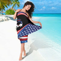 Funny Ice Cream 1776 Drip Personalized Sarong American Flag 4th Of July