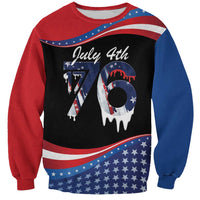 Funny Ice Cream 1776 Drip Personalized Sweatshirt American Flag 4th Of July
