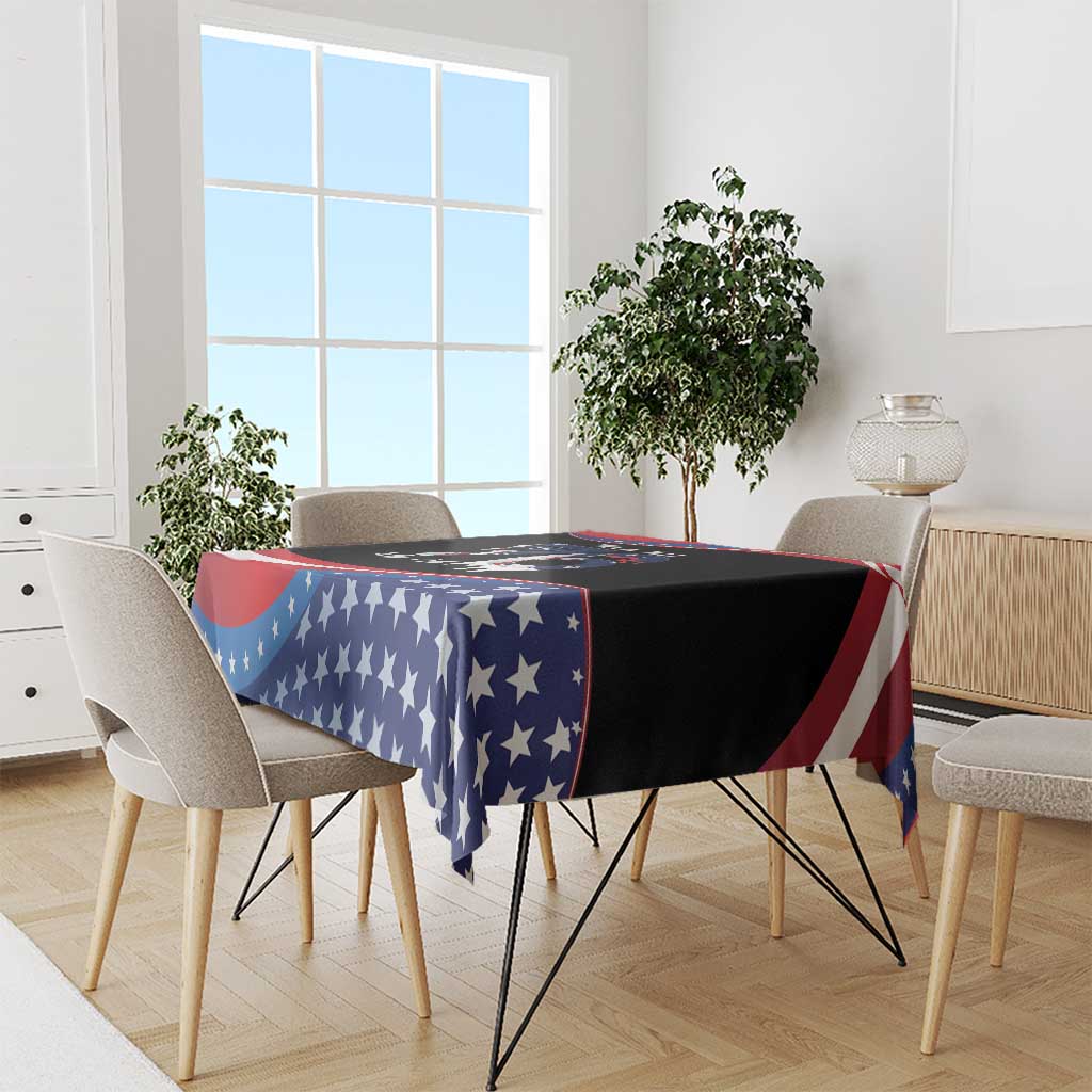 Funny Ice Cream 1776 Drip Personalized Tablecloth American Flag 4th Of July