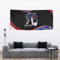 Funny Ice Cream 1776 Drip Personalized Tapestry American Flag 4th Of July