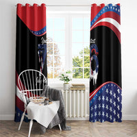 Funny Ice Cream 1776 Drip Personalized Window Curtain American Flag 4th Of July