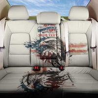Happy Fourth of July Personalized Back Car Seat Cover Bald Eagle USA Independence Day