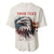 Happy Fourth of July Personalized Baseball Jersey Bald Eagle USA Independence Day