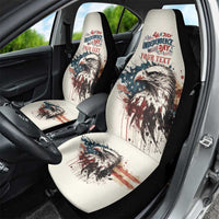 Happy Fourth of July Personalized Car Seat Cover Bald Eagle USA Independence Day