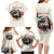 Happy Fourth of July Personalized Family Matching Long Sleeve Bodycon Dress and Hawaiian Shirt Bald Eagle USA Independence Day