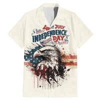 Happy Fourth of July Personalized Family Matching Mermaid Dress and Hawaiian Shirt Bald Eagle USA Independence Day