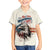 Happy Fourth of July Personalized Family Matching Off Shoulder Maxi Dress and Hawaiian Shirt Bald Eagle USA Independence Day