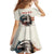 Happy Fourth of July Personalized Family Matching Off Shoulder Short Dress and Hawaiian Shirt Bald Eagle USA Independence Day