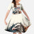 Happy Fourth of July Personalized Family Matching Summer Maxi Dress and Hawaiian Shirt Bald Eagle USA Independence Day