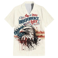 Happy Fourth of July Personalized Hawaiian Shirt Bald Eagle USA Independence Day
