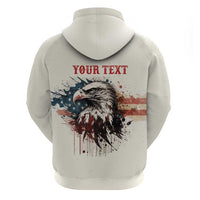 Happy Fourth of July Personalized Hoodie Bald Eagle USA Independence Day