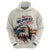 Happy Fourth of July Personalized Hoodie Bald Eagle USA Independence Day