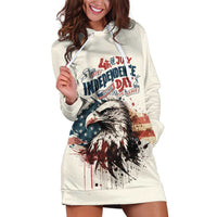 Happy Fourth of July Personalized Hoodie Dress Bald Eagle USA Independence Day