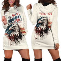Happy Fourth of July Personalized Hoodie Dress Bald Eagle USA Independence Day