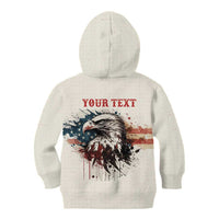 Happy Fourth of July Personalized Kid Hoodie Bald Eagle USA Independence Day
