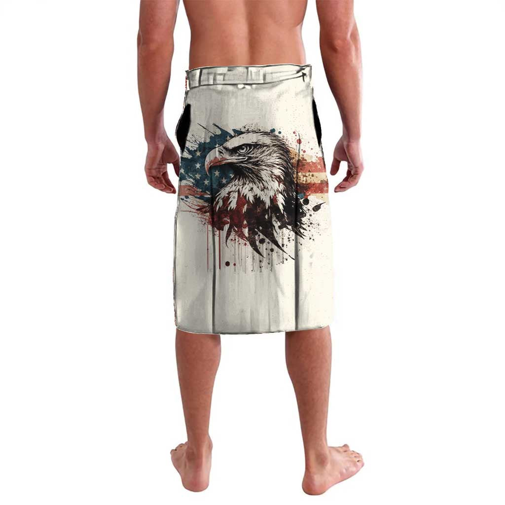 Happy Fourth of July Personalized Lavalava Bald Eagle USA Independence Day