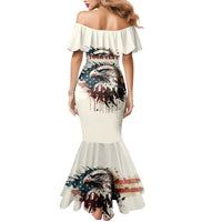 Happy Fourth of July Personalized Mermaid Dress Bald Eagle USA Independence Day