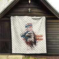 Happy Fourth of July Personalized Quilt Bald Eagle USA Independence Day