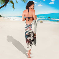 Happy Fourth of July Personalized Sarong Bald Eagle USA Independence Day