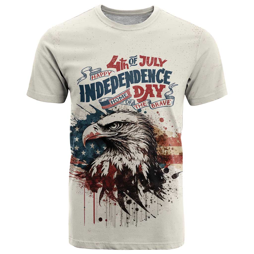 Happy Fourth of July Personalized T Shirt Bald Eagle USA Independence Day