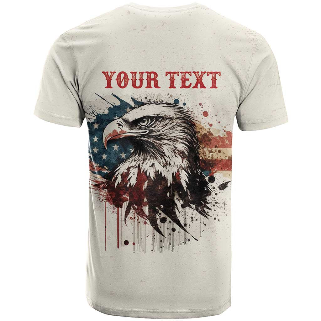 Happy Fourth of July Personalized T Shirt Bald Eagle USA Independence Day