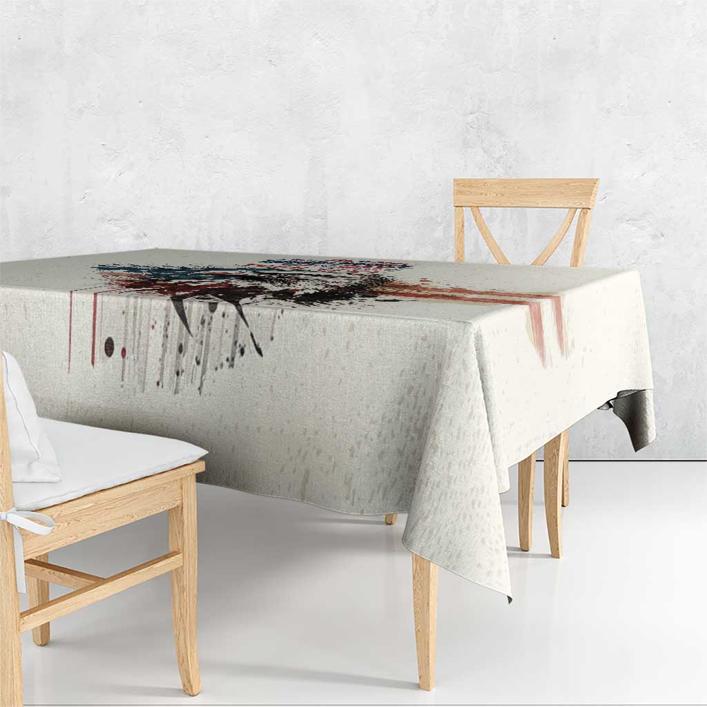 Happy Fourth of July Personalized Tablecloth Bald Eagle USA Independence Day