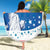 History Began 4th of July Personalized Beach Blanket Statue of Liberty US Flag