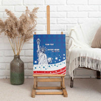 History Began 4th of July Personalized Canvas Wall Art Statue of Liberty US Flag