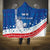 History Began 4th of July Personalized Hooded Blanket Statue of Liberty US Flag