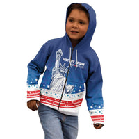 History Began 4th of July Personalized Kid Hoodie Statue of Liberty US Flag