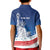 History Began 4th of July Personalized Kid Polo Shirt Statue of Liberty US Flag