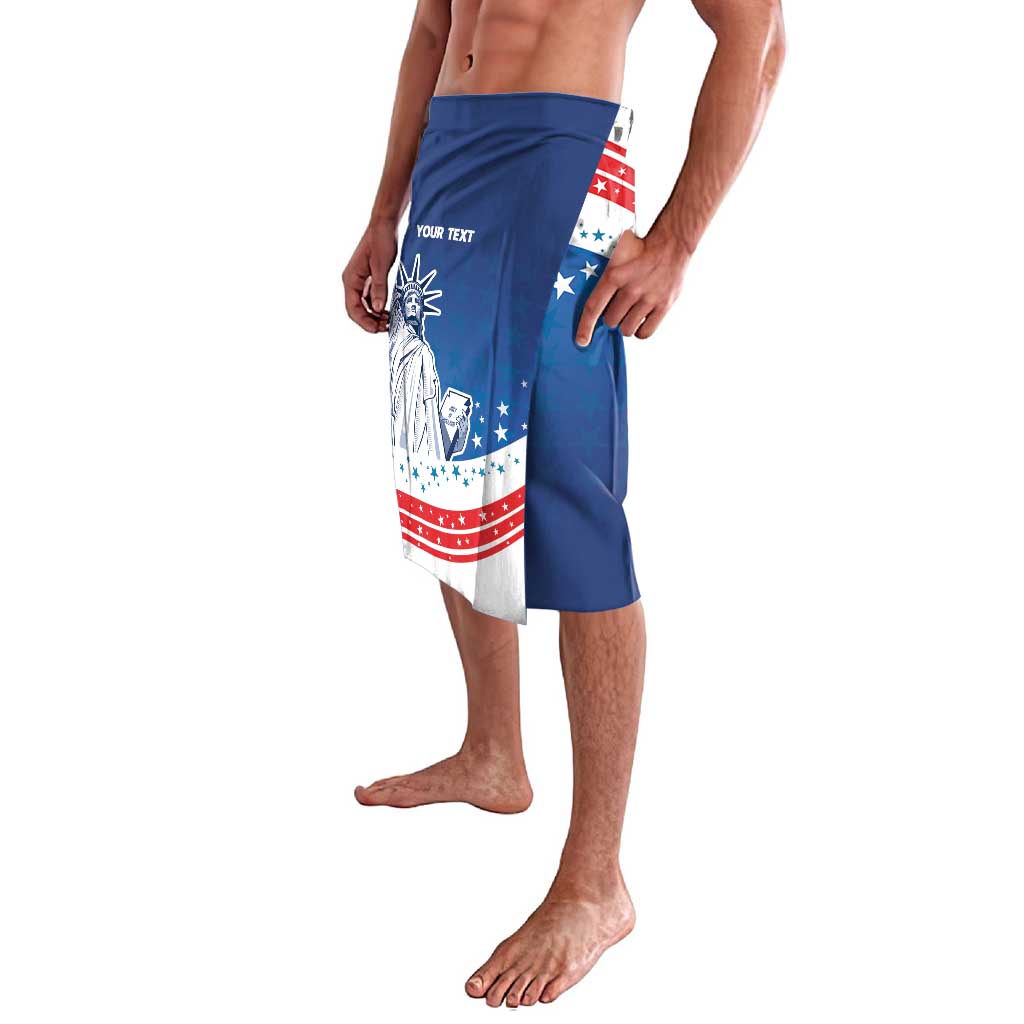 History Began 4th of July Personalized Lavalava Statue of Liberty US Flag