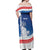 History Began 4th of July Personalized Off Shoulder Maxi Dress Statue of Liberty US Flag