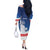 History Began 4th of July Personalized Off The Shoulder Long Sleeve Dress Statue of Liberty US Flag