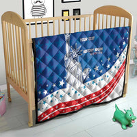 History Began 4th of July Personalized Quilt Statue of Liberty US Flag
