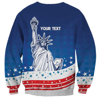 History Began 4th of July Personalized Sweatshirt Statue of Liberty US Flag